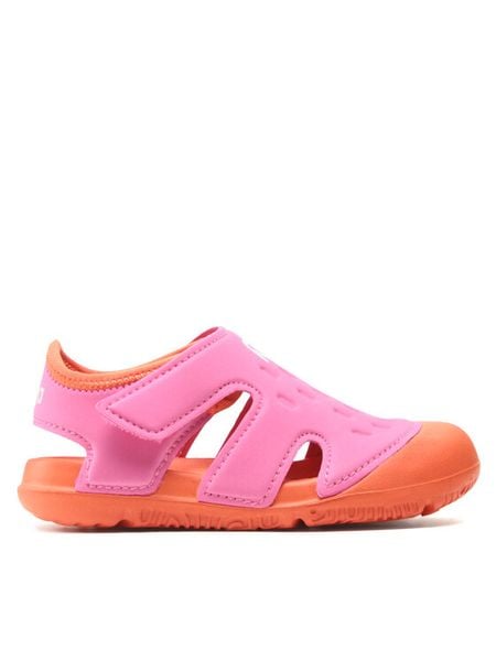 Reima Sandały Koralii 5400070A Różowy. Czerwone sandały dziewczęce Reima, z syntetyku, bez obcasa, bez zapięcia. Za 109.00 zł.