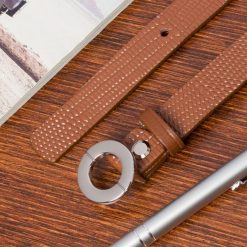 Pasek skórzany BELTIMORE r.100-115 cm O19 brązowy. Brązowe paski damskie bez wzorów. Za 49.99 zł.