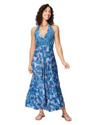 Ipanima Sukienka w kolorze błękitno-niebieskim rozmiar: 34-40. Niebieskie sukienki damskie Ipanima, bez wzorów, klasyczne, bez ramiączek. Za 78.99 zł.