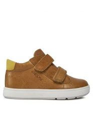 Geox Sneakersy B Biglia Boy B044DD 0CL22 C5G2Q Brązowy. Brązowe buty sportowe chłopięce Geox, ze skóry, bez zapięcia. Za 299.99 zł.