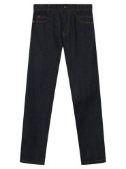 HUGO Jeansy G00983 D Granatowy Regular Fit. Niebieskie jeansy chłopięce Hugo, z bawełny. Za 274.99 zł.