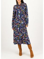 Blutsgeschwister Sukienka "Oh so No Bowuntamed" w kolorze granatowym rozmiar: XL. Niebieskie sukienki damskie Blutsgeschwister, bez wzorów, z bawełny, bez ramiączek. Za 220.12 zł.