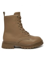 Tommy Hilfiger Trapery Lace-Up Bootie T3A5-33568-0092 S Brązowy. Brązowe kozaki dziewczęce Tommy Hilfiger, bez wzorów, ze skóry, bez obcasa, bez zapięcia. Za 559.99 zł.