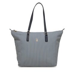 Torebka Tommy Hilfiger. Niebieskie shopper bag Tommy Hilfiger, bez wzorów, bez dodatków. Za 529.99 zł.