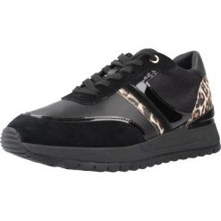 Buty do chodzenia damskie Geox D3500A02285C0513. Czarne obuwie trekkingowe damskie Geox, z materiału, bez zapięcia. Za 372.99 zł.