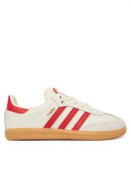 Adidas Sneakersy Samba KI6681 Beżowy. Brązowe buty sportowe dziewczęce Adidas, ze skóry, bez zapięcia. Za 299.99 zł.