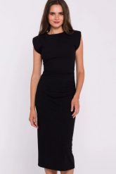 Dopasowana sukienka ołówkowa bez rękawów czarna dzianina. Czarne sukienki damskie Stylove, bez wzorów, z dzianiny, eleganckie, bez ramiączek. Za 309.00 zł.