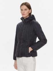 Tommy Hilfiger Kurtka puchowa WW0WW40484 Granatowy Regular Fit. Niebieskie kurtki damskie Tommy Hilfiger, xs, bez wzorów, z puchu, bez kaptura. Za 799.99 zł.