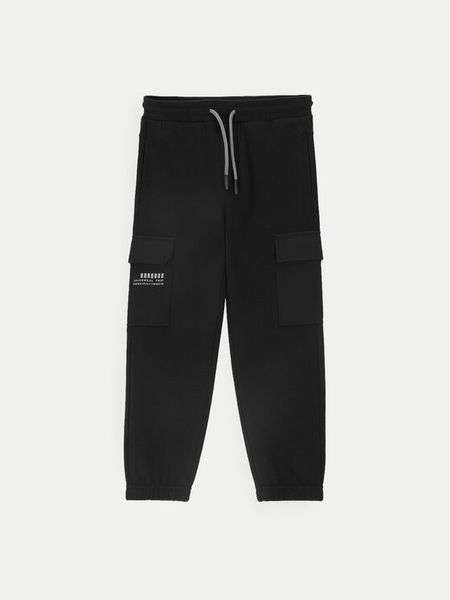 Coccodrillo Spodnie dresowe ZC4120201WBK Czarny Regular Fit. Czarne spodnie dresowe chłopięce COCCODRILLO, z bawełny. Za 39.90 zł.