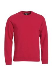 Clique Classic Roundneck bluza z okrągłym dekoltem z kieszenią na zamek – red. Czerwone bluzy damskie CLIQUE, m, bez wzorów, bez kaptura. Za 189.36 zł.