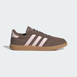 Buty Breaknet Sleek. Brązowe obuwie trekkingowe damskie Adidas, bez zapięcia. Za 259.00 zł.