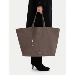 Torebka GINO ROSSI. Brązowe shopper bag Gino Rossi, bez dodatków. Za 499.99 zł.