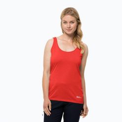 Koszulka trekkingowa damska Jack Wolfskin Pack & Go Tank. Brązowe koszulki damskie Jack Wolfskin, m, bez wzorów, bez kołnierzyka, bez ramiączek. Za 58.99 zł.