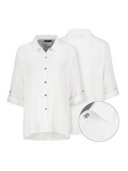 Eight2Nine Bluzka w kolorze białym rozmiar: L/XL. Białe bluzki damskie Eight2Nine, l, bez wzorów, bez kołnierzyka, bez ramiączek. Za 126.99 zł.