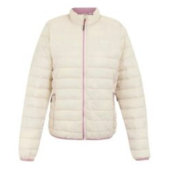 Damska kurtka puchowa Regatta Hillpack II. Brązowe kurtki damskie Regatta, bez wzorów, z puchu, bez kaptura. Za 224.40 zł.