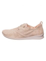 Think! Skórzane sneakersy "Cotton" w kolorze beżowym rozmiar: 37. Brązowe obuwie sportowe damskie Think!, bez zapięcia. Za 214.19 zł.