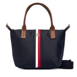 Torebka Tommy Hilfiger. Niebieskie torebki klasyczne damskie Tommy Hilfiger, bez dodatków. Za 409.99 zł.