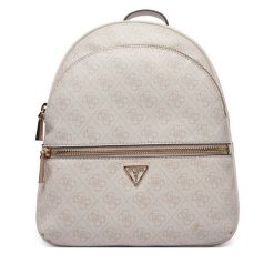 Plecak Guess. Brązowe plecaki Guess, z aplikacjami. Za 749.99 zł.