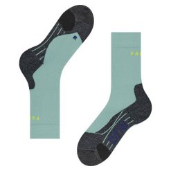 Damskie skarpety kompresyjne Falke TK2 Explore Cool. Zielone skarpetki damskie Falke, bez wzorów, z elastanu. Za 167.00 zł.