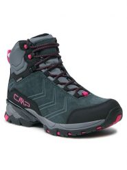 CMP Trekkingi Melnick Mid Wmn 3Q18586 Szary. Szare obuwie trekkingowe damskie CMP, ze skóry, bez zapięcia. Za 349.99 zł.