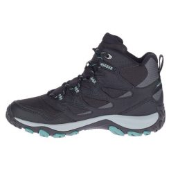 Buty trekkingowe damskie Merrell West Rim Sport Gtx. Czarne obuwie trekkingowe damskie Merrell, z materiału, za kostkę, bez zapięcia. Za 478.00 zł.