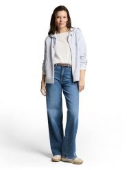 Tom Tailor Bluza w kolorze jasnoszarym rozmiar: XS. Szare bluzy damskie Tom Tailor, xs, bez wzorów, bez kaptura. Za 90.95 zł.