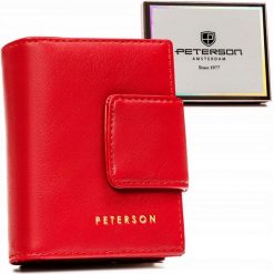 Portfel damski Peterson PTN 42329-F8 czerwony. Czerwone portfele damskie Peterson, bez wzorów. Za 59.99 zł.