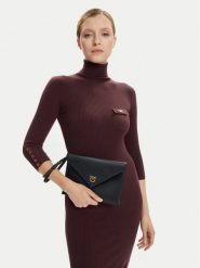PINKO Torebka Flat Purse Handle AI 25-26 PCPL104820 A0F1 Czarny. Czarne torebki wieczorowe damskie Pinko, bez wzorów, ze skóry, bez dodatków. Za 509.99 zł.