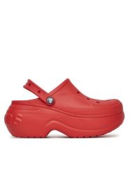 Crocs Klapki BELLA CLOG 210062-8C1 Czerwony. Czerwone klapki damskie Crocs, bez wzorów, z tworzywa sztucznego, bez obcasa, bez zapięcia. Za 195.99 zł.