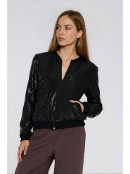 Nife Bluza w kolorze czarnym rozmiar: 42. Czarne bluzy damskie Nife, bez wzorów, bez kaptura. Za 190.63 zł.