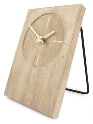 Salt and Pepper Zegar stołowy "Zone" w kolorze beżowym - 16 x 25,5 cm rozmiar: onesize. Brązowe, analogowe zegarki damskie Salt and Pepper. Za 73.99 zł.