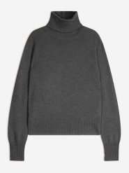 AUTHENTIC CASHMERE Kaszmirowy golf "Cassy" w kolorze antracytowym rozmiar: L. Czarne golfy damskie AUTHENTIC CASHMERE, l, bez wzorów, z kaszmiru, bez ramiączek. Za 361.99 zł.