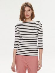 Tommy Hilfiger Bluzka New Cody WW0WW40589 Écru Slim Fit. Bluzki damskie Tommy Hilfiger, xl, bez wzorów, z bawełny, bez kołnierzyka, bez ramiączek. Za 189.99 zł.