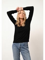 Just Cashmere Kaszmirowy sweter "Phoebe" w kolorze czarnym rozmiar: L. Czarne swetry klasyczne damskie Just Cashmere, l, z kaszmiru, bez kołnierzyka. Za 340.99 zł.