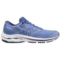Buty do biegania damskie Mizuno Wave Inspire 18 amparo blue/white/deep cobalt. Niebieskie obuwie sportowe damskie Mizuno, bez zapięcia, do biegania, mizuno wave. Za 269.99 zł.