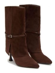 Belluci Kozaki w kolorze brązowym rozmiar: 40. Brązowe kozaki damskie Belluci, na zimę, bez obcasa, bez zapięcia. Za 173.99 zł.