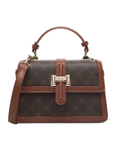 Nine West Torebka EO-COLORADO-LDA8309 Brązowy. Brązowe torebki klasyczne damskie Nine West, z materiału, bez dodatków. Za 329.99 zł.