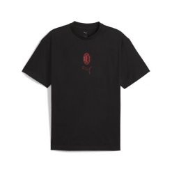 Koszulka unisex AC Milan FtblStatement Cellerator PUMA Black For All Time Red. Czarne bluzki damskie Puma, bez wzorów, sportowe, bez kołnierzyka, bez ramiączek. Za 199.00 zł.