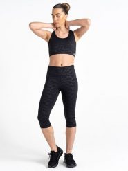 Dare 2b Legginsy sportowe "Influential" w kolorze czarnym rozmiar: 52. Czarne legginsy damskie Dare 2b, bez wzorów, z materiału, outdoorowe. Za 82.64 zł.