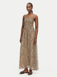 ONLY Sukienka letnia Elena 15352634 Czarny Regular Fit. Czarne sukienki damskie Only, bez wzorów, z syntetyku, bez ramiączek. Za 189.99 zł.