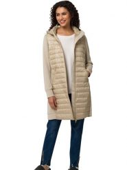 Heine Płaszcz pikowany w kolorze beżowym rozmiar: 36. Brązowe płaszcze damskie Heine, bez wzorów, bez kaptura. Za 86.99 zł.