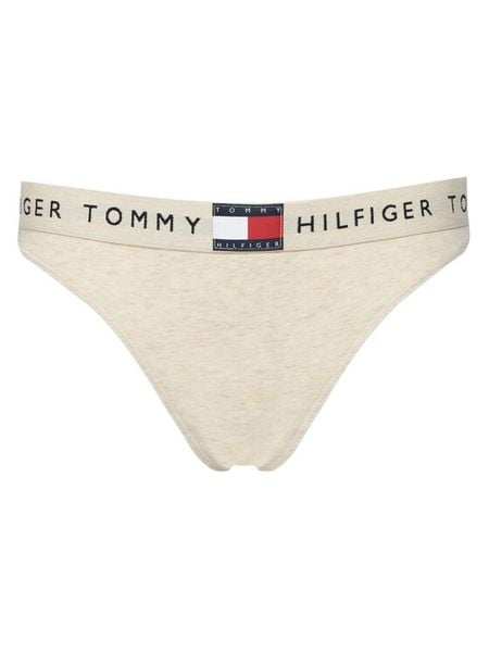 Tommy Hilfiger Stringi UW0UW06227 Écru. Stringi Tommy Hilfiger, bez wzorów, z bawełny. Za 79.99 zł.