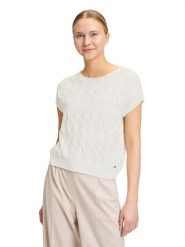 BETTY & CO Sweter w kolorze kremowym rozmiar: 42. Brązowe swetry klasyczne damskie Betty & Co, bez kołnierzyka. Za 123.45 zł.