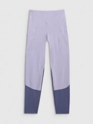 4F Legginsy sportowe w kolorze błękitnym rozmiar: M. Niebieskie legginsy damskie 4F, m, bez wzorów, z materiału, outdoorowe. Za 99.95 zł.