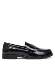 Calvin Klein Lordsy City Sleek HW0HW02306 Czarny. Czarne półbuty damskie Calvin Klein, bez wzorów, ze skóry, bez obcasa, bez zapięcia. Za 349.99 zł.