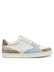 Geox Sneakersy D Blomiee D656HC 05422 C1Z0B Biały. Białe obuwie sportowe damskie Geox, ze skóry, bez zapięcia. Za 399.99 zł.