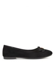 JENNY Baleriny WSS21520-03 Czarny. Czarne balerinki damskie Jenny, bez wzorów, z materiału. Za 69.99 zł.