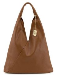 Anna Morellini Skórzany shopper bag "Chersilina" w kolorze jasnobrązowym - 40 x 48 x 2 cm rozmiar: onesize. Brązowe shopper bag Anna Morellini, bez wzorów, z materiału, na ramię, bez dodatków. Za 260.99 zł.