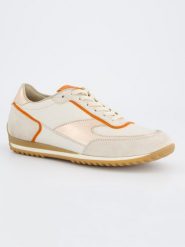 Paul Green Skórzane sneakersy w kolorze beżowo-pomarańczowym rozmiar: 38,5. Brązowe obuwie sportowe damskie Paul Green, bez zapięcia. Za 427.07 zł.