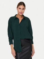 JDY Koszula Kenta 15268316 Zielony Regular Fit. Zielone koszule damskie JDY, s, bez wzorów, z syntetyku, bez kołnierzyka, bez ramiączek. Za 79.99 zł.